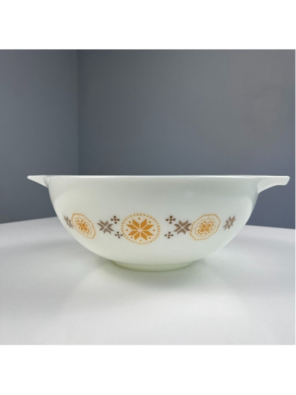 Vtg Pyrex town and country cinderella mixing nesting bowl #444